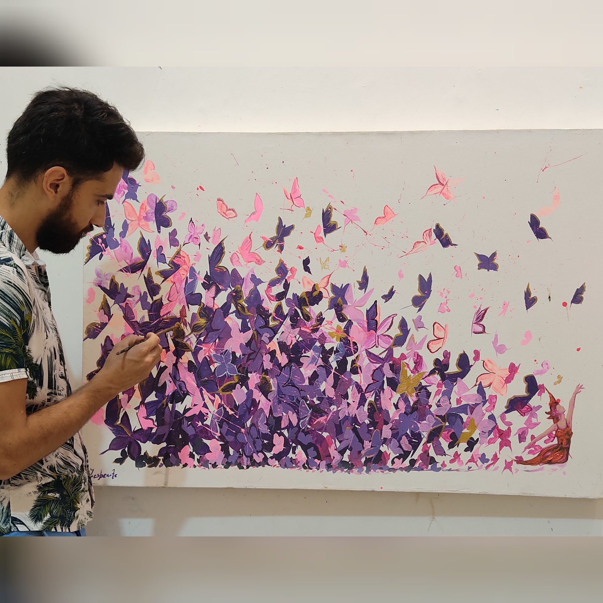 Hurriacane of butterflies